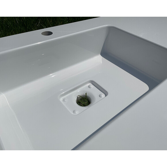 Умывальник Snail Ария L 166LA100 (100x50 см, с крылом), Доступные размеры: 100 x 50 L, Цвет производителя: белый глянец, фото 15