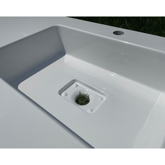 Умивальник Snail Арія R 166RA100 (100x50 см, з крилом), Доступні розміри: 100 x 50 R, Колір виробника: білий глянець, фото , изображение 10