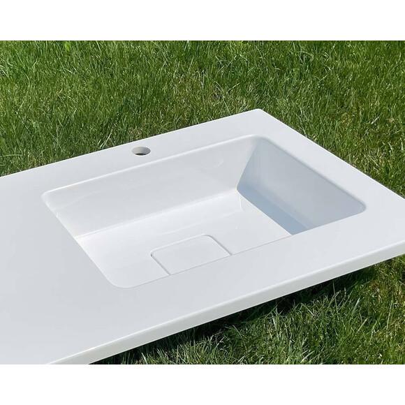 Умивальник-стільниця Snail Аляска R 167RA100 (120x50 см, з крилом), Доступні розміри: 120 x 50 R, Колір виробника: білий глянець, фото , изображение 15