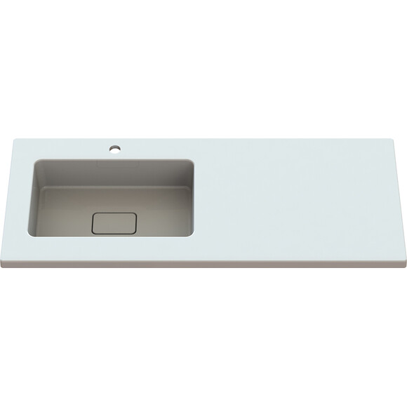Умивальник-стільниця Snail Аляска L 167LA100 (120x50 см, з крилом), Доступні розміри: 120 x 50 L, Колір виробника: білий глянець, фото , изображение 10