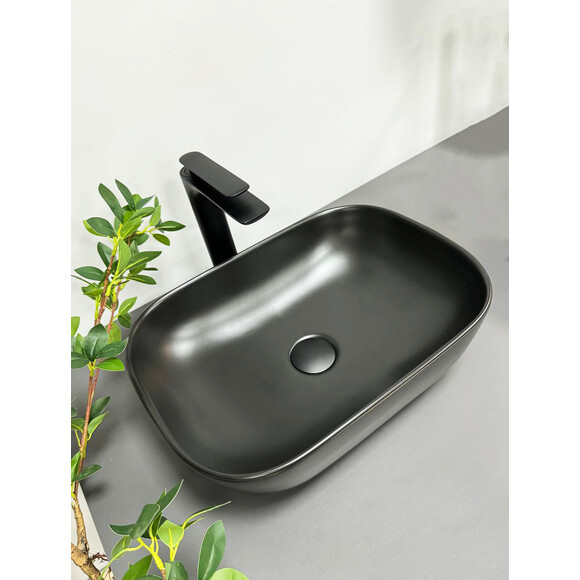 Раковина VBI Ravenna Black Matt VBI-011203 (45x32 см, чорна матова, чаша), Доступні розміри: 45 x 32, Колір виробника: чорний матовий, фото 