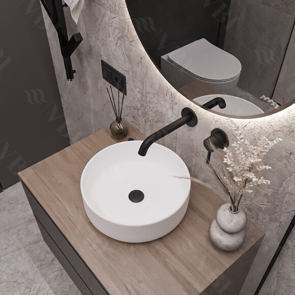 Раковина VBI Prato White VBI-011400 (36 см, чаша), Доступні розміри: 36 x 36, Колір виробника: білий глянець, фото 