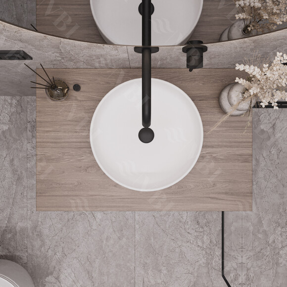 Раковина VBI Prato White VBI-011400 (36 см, чаша), Доступні розміри: 36 x 36, Колір виробника: білий глянець, фото , изображение 4