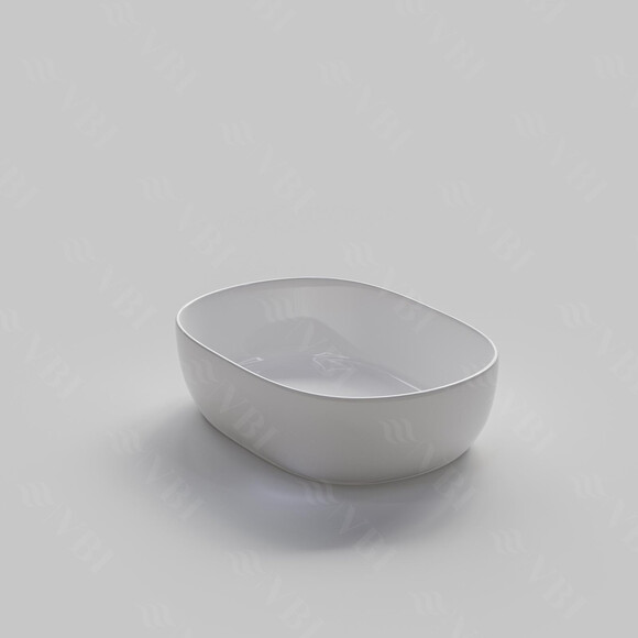Раковина VBI Modena S White VBI-012001 (47x34 см, чаша), Доступные размеры: 47 x 34, Цвет производителя: белый глянец, фото 5