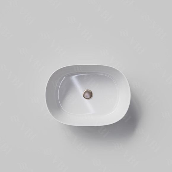 Раковина VBI Modena S White VBI-012001 (47x34 см, чаша), Доступные размеры: 47 x 34, Цвет производителя: белый глянец, фото 6