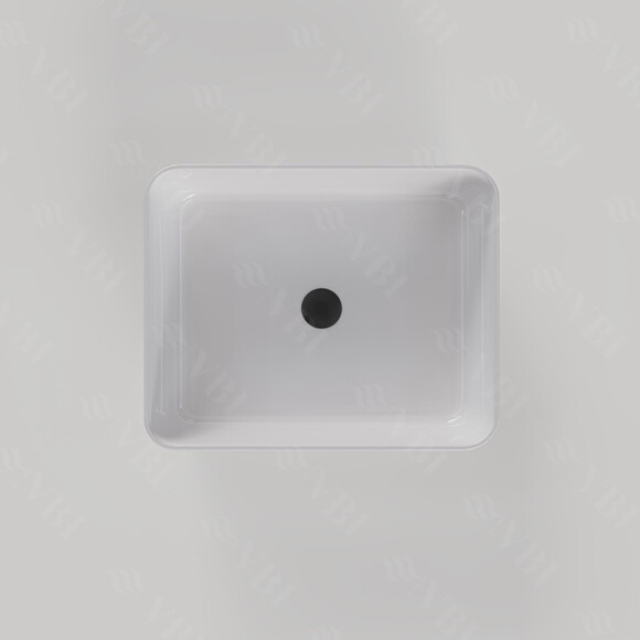 Раковина VBI Palermo White VBI-012300 (50x39 см, чаша), Доступні розміри: 50 x 39, Колір виробника: білий глянець, фото , изображение 6