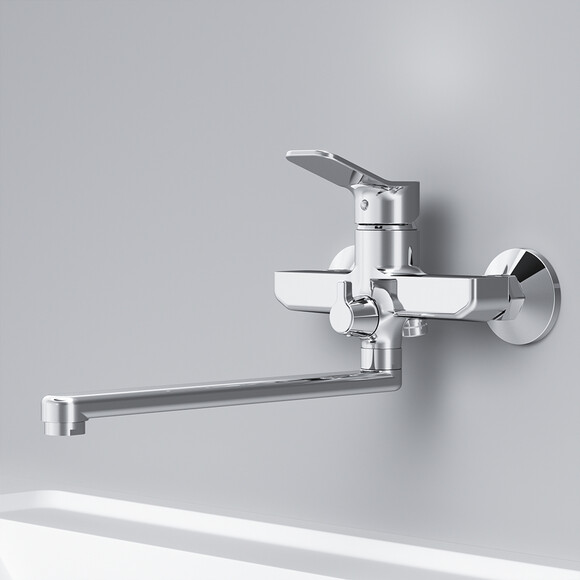 Смеситель для ванны Am.Pm X-Joy F85A90000 (с лейкой и шлангом), фото 6