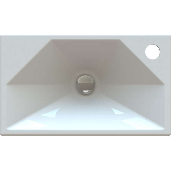 Умывальник Snail Меркурий R 157RA100 (40x24 см), Доступные размеры: 40 x 24 R, Цвет производителя: белый глянец, фото 7