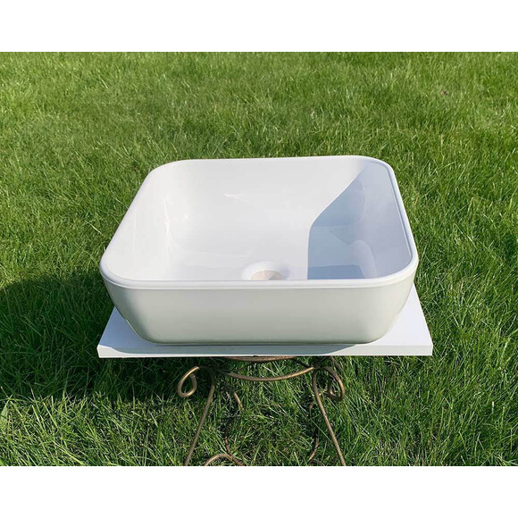 Умывальник Snail Палермо 178A100 (40x40 см, чаша), Цвет производителя: белый глянец, фото 9