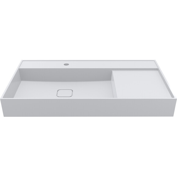 Умывальник Miraggio Soul 900 Miramarble 8813319 (90x52 см, с крылом), Доступные размеры: 90 x 52, Цвет производителя: белый глянец, Технология производства: Miramarble, фото 5
