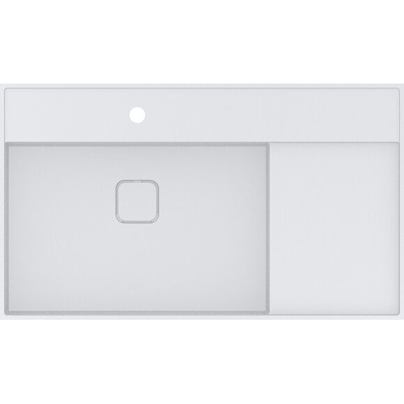 Умивальник Miraggio Soul 900 Miramarble Matt 8813320 (90x52 см, білий матовий, з крилом), Доступні розміри: 90 x 52, Колір виробника: білий матовий, Технологія виробництва: Miramarble Matt, фото , изображение 3