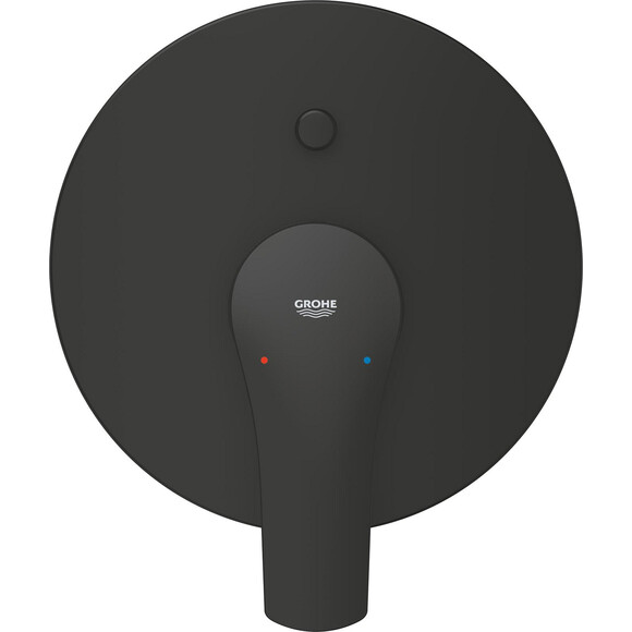Зовнішня частина змішувача прихованого монтажу для ванни Grohe Eurosmart 194502433 (чорна матова), фото , изображение 4