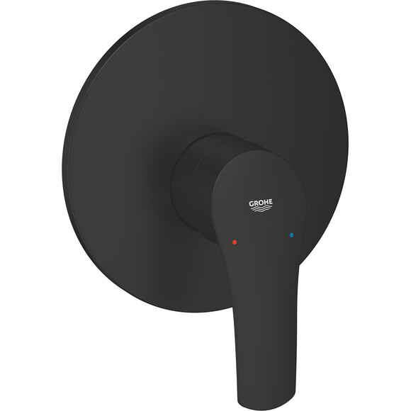 Зовнішня частина змішувача прихованого монтажу для душу Grohe Eurosmart 194512433 (чорна матова), фото 