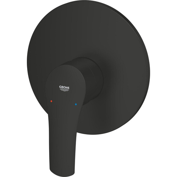 Зовнішня частина змішувача прихованого монтажу для душу Grohe Eurosmart 194512433 (чорна матова), фото , изображение 5