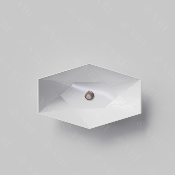 Раковина VBI Venezia S White VBI-012401 (57x36 см, чаша), Доступні розміри: 57 x 36, Колір виробника: білий глянець, фото , изображение 6