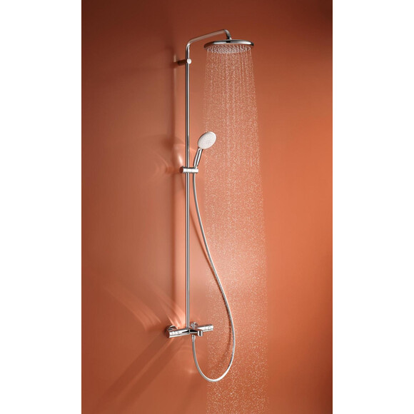 Душевая система с термостатом Grohe Tempesta 250 26672001 (с изливом), фото 3