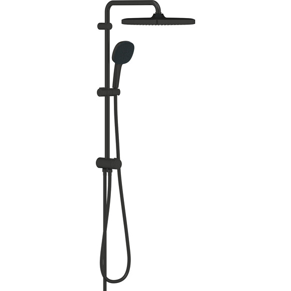 Душевая система Grohe Tempesta Cube 250 Flex 269772431 (черная матовая, без смесителя), фото 