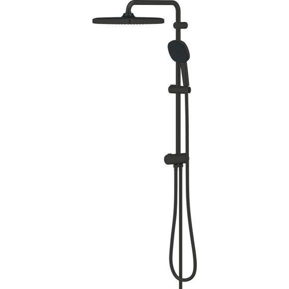 Душевая система Grohe Tempesta Cube 250 Flex 269772431 (черная матовая, без смесителя), фото 4
