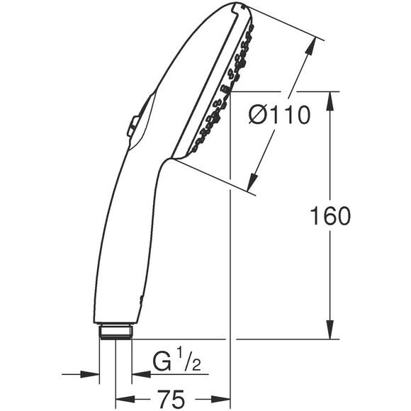 Лійка для душу Grohe Tempesta 110 28419003 (трирежимна), фото , изображение 11