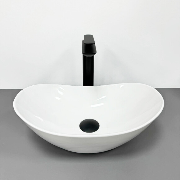 Раковина VBI Turin XS White VBI-011501 (43x28 см, чаша), Доступні розміри: 43 x 28, Колір виробника: білий глянець, фото , изображение 2