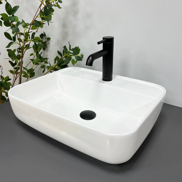 Раковина VBI Ragusa Marmo VBI-014500 (50x39 см), Доступні розміри: 50 x 39, Колір виробника: білий глянець, фото , изображение 2