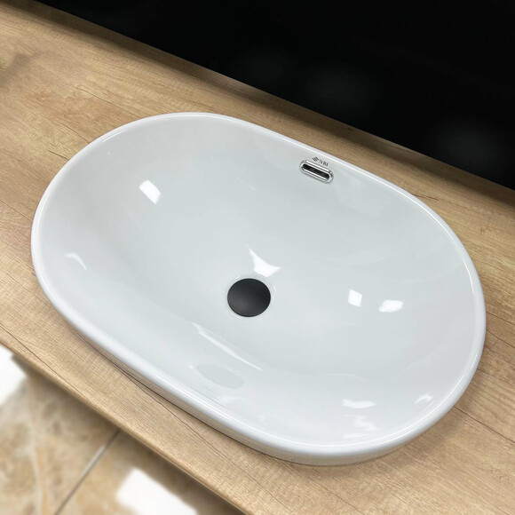 Умивальник VBI Gaeta White VBI-018014 (60x40 см), Доступні розміри: 61 x 40, Колір виробника: білий глянець, фото , изображение 3