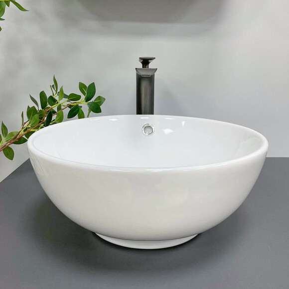 Умивальник VBI Brunico White VBI-015200 (43x43 см, чаша), Доступні розміри: 43 x 43, Колір виробника: білий глянець, фото , изображение 2