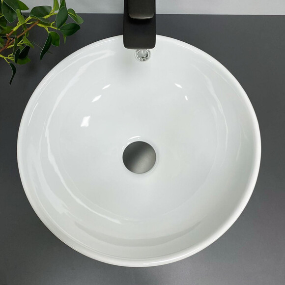 Умивальник VBI Brunico White VBI-015200 (43x43 см, чаша), Доступні розміри: 43 x 43, Колір виробника: білий глянець, фото , изображение 3