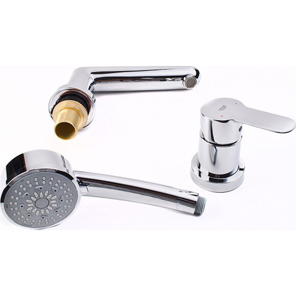 Змішувач для ванни Grohe Bau Edge 2511700A, фото , изображение 5