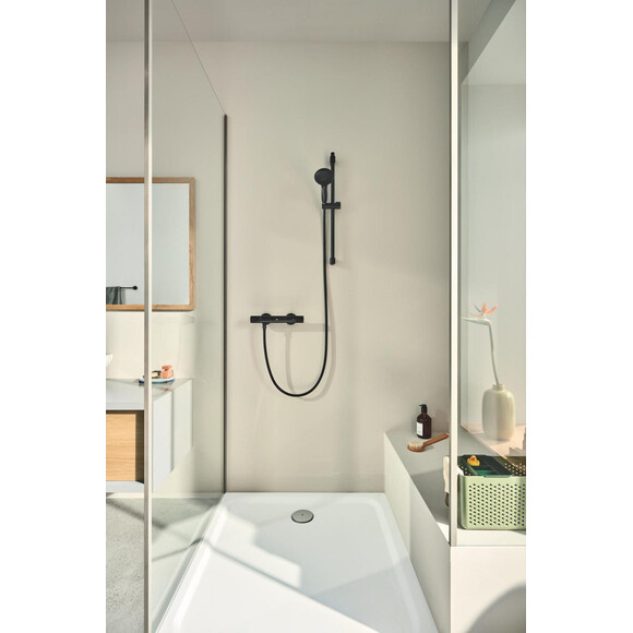 Смеситель для душа с термостатом Grohe Grohtherm 500 347932430 (черный матовый), фото 7