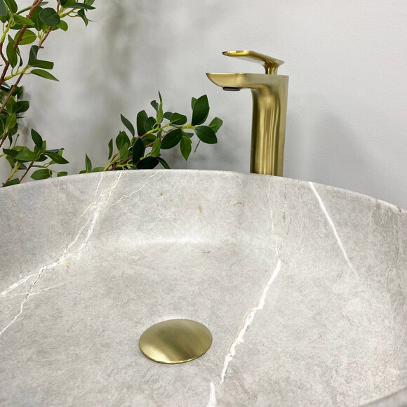 Умывальник VBI Bari Grey Stone VBI-011603 (46 см, серый камень, чаша), Доступные размеры: 46 x 46, Цвет производителя: серый камень, фото 4
