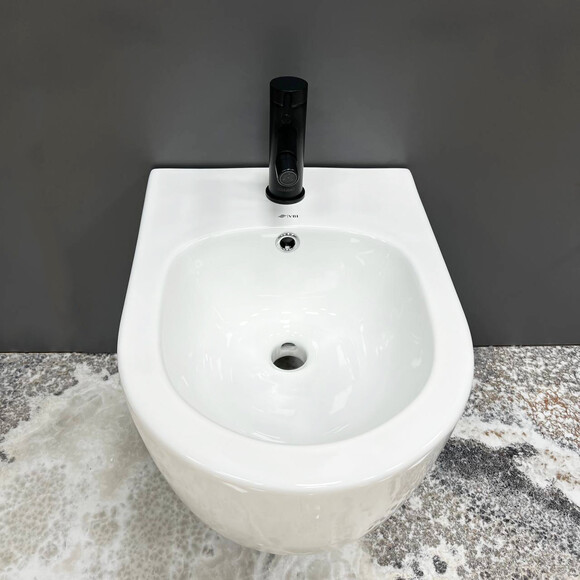 Біде підвісне VBI Vulcano White VBI-020401 (біле глянсове), Колір виробника: білий глянець, фото , изображение 4