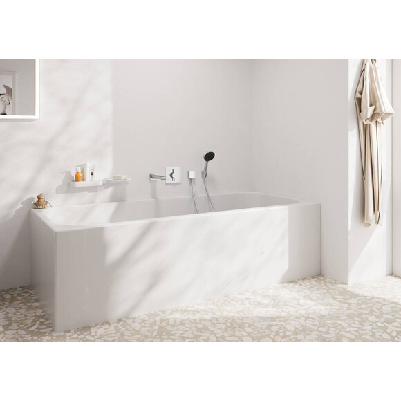Внешняя часть смесителя скрытого монтажа для ванны Hansgrohe DuoTurn E 75417000, Цвет производителя: хром, фото 2