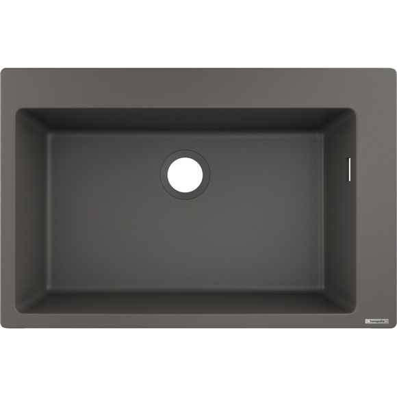 Мийка для кухні Hansgrohe S51 Stonegrey 43313290 (S510-F660, 77x51 см, сірий камінь), Доступні розміри: 77x51, Колір виробника: сірий камінь, фото 