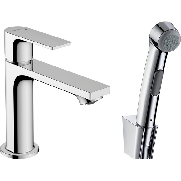 Смеситель для умывальника Hansgrohe Rebris E 72216000 (с гигиеническим душем), фото 