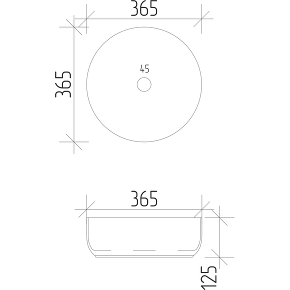 Умивальник VBI Prato Black Onyx VBI-011406 (37 см, чорний онікс, чаша), Доступні розміри: 36 x 36, Колір виробника: чорний онікс, фото , изображение 5