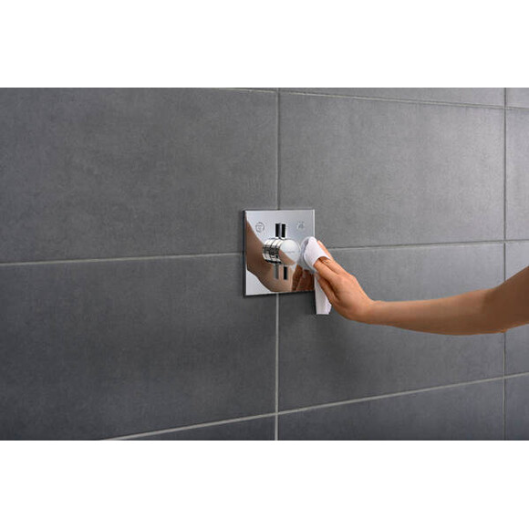 Внешняя часть смесителя скрытого монтажа для ванны Hansgrohe DuoTurn E 75417000, Цвет производителя: хром, фото 4