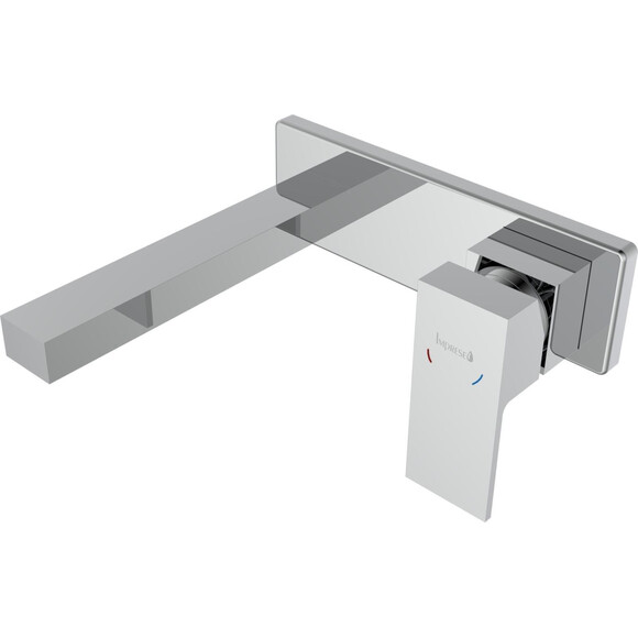 Змішувач прихованого монтажу для умивальника Imprese Karlov Chrome f03507601AC (внутрішня частина в комплекті), Колір виробника: хром, фото 