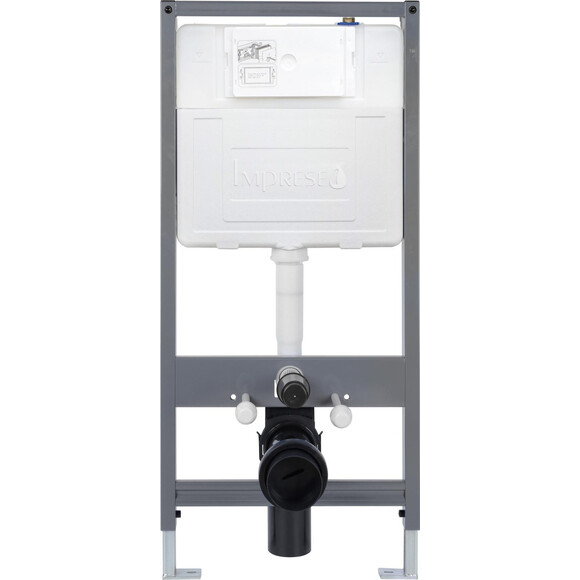 Інсталяція для унітазу 4 в 1 Imprese i-Frame i1613 (з клавішею змиву, прокладкою та кріпленням до стіни), фото , изображение 2