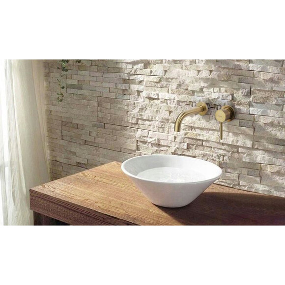 Смеситель скрытого монтажа для умывальника Rea Lungo REA-B8652 (матовое золото, внутренняя часть в комплекте), Цвет производителя: матовое золото, фото 2