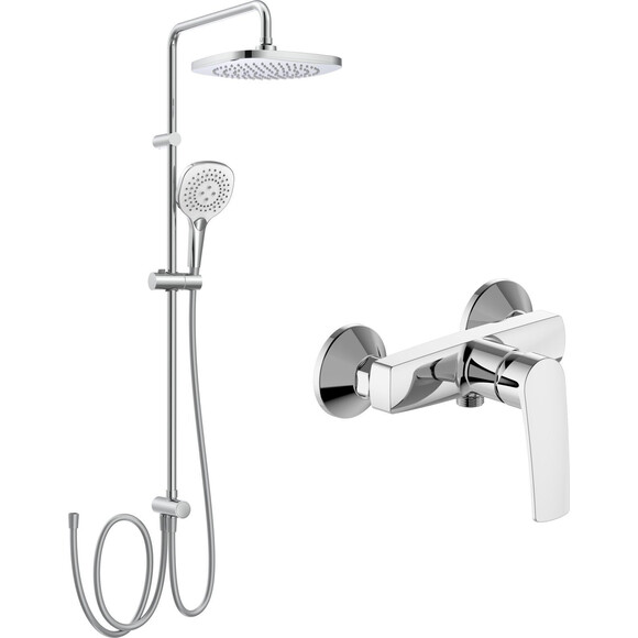 Душова система Imprese Bila Desne із змішувачем Imprese Kampa SET20230911 (015285+T-00260SQ), фото 