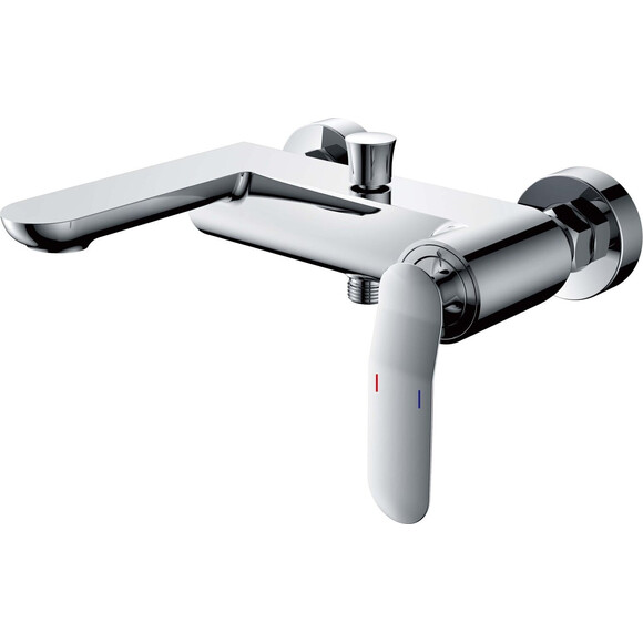 Змішувач для ванни Corsan Anxio Chrome KPL-ERP (з лійкою та шлангом), фото , изображение 2