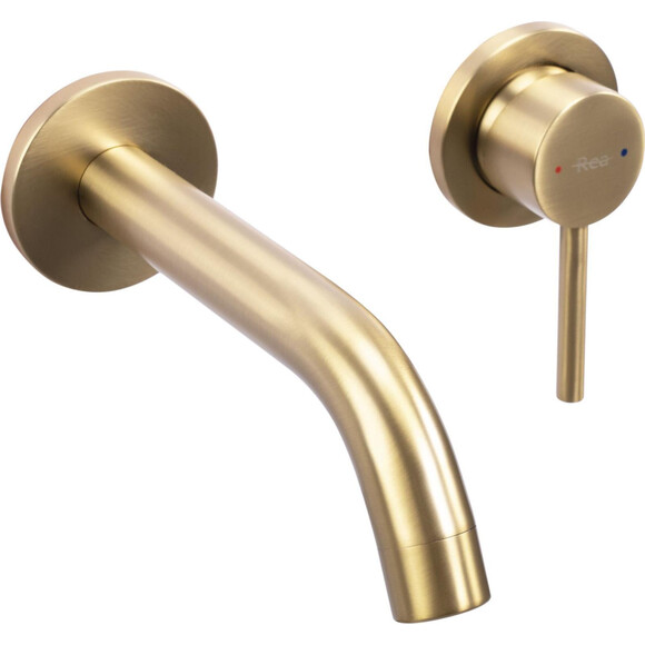 Смеситель скрытого монтажа для умывальника Rea Owen Brushed Gold REA-B5334 (брашированное золото, внутренняя часть в комплекте), Цвет производителя: брашированное золото (матовое), фото 6