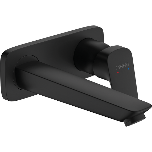 Зовнішня частина змішувача прихованого монтажу для умивальника Hansgrohe Logis Black Matt 71220670 (чорна матова, з донним клапаном), Колір виробника: чорний матовий, фото 