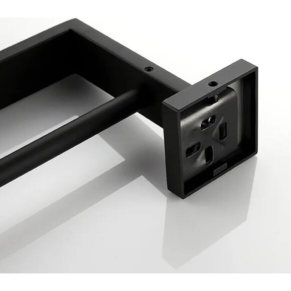 Полотенцедержатель Rea Erlo 02 Black REA-06908 (черный матовый, двойной), Цвет производителя: черный матовый, фото 5