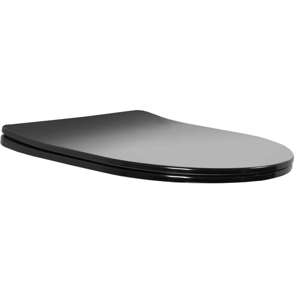 Сиденье для унитаза Rea Flat Black REA-C6003 (черное матовое, с микролифтом), фото 2