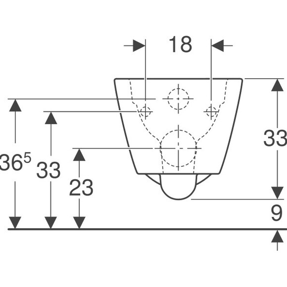 Безобідковий підвісний унітаз Geberit Smyle Square 500.208.01.1 (без сидіння), фото , изображение 4