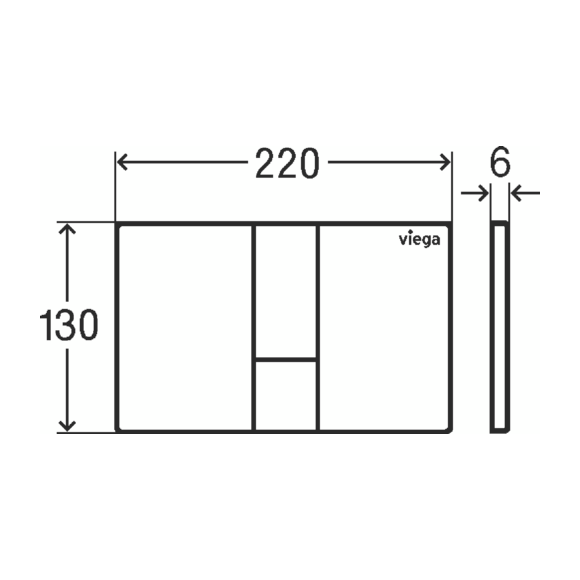 Панель змиву Viega Prevista Visign for Style 24 773304 (чорна глянсова), фото , изображение 3