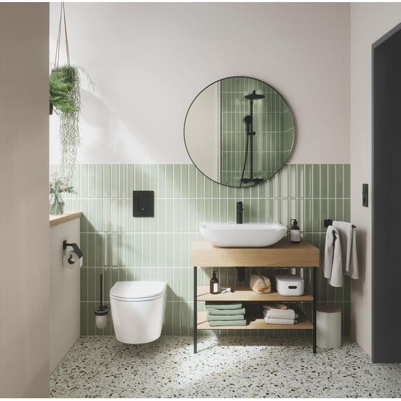 Комплект змішувачів для ванної кімнати Grohe QuickFix Start & Vitalio Start 250 Black M-Size UA303305RM (322782432+235752432+266802431, чорний матовий), фото , изображение 4