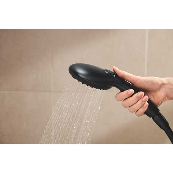 Комплект змішувачів для ванної кімнати Grohe QuickFix Start & Vitalio Start 250 Black M-Size UA303305RM (322782432+235752432+266802431, чорний матовий), фото , изображение 10
